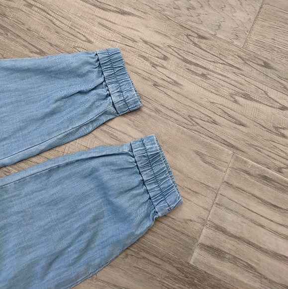 Aritzia Chambray Drawstring Jogger Pants - Picture 6 of 8